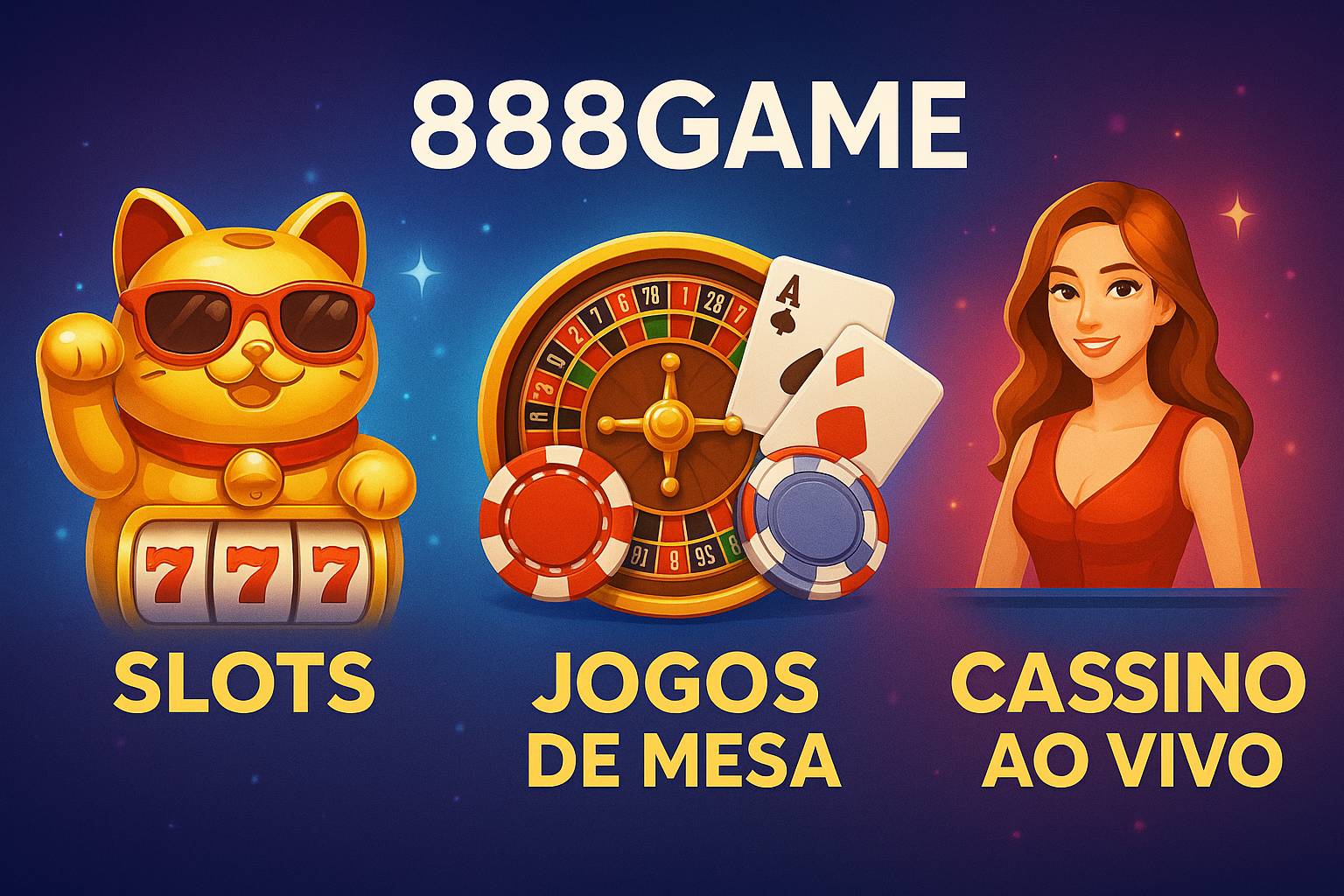 Jogos de cassino online inovadores e emocionantes na 888GAME